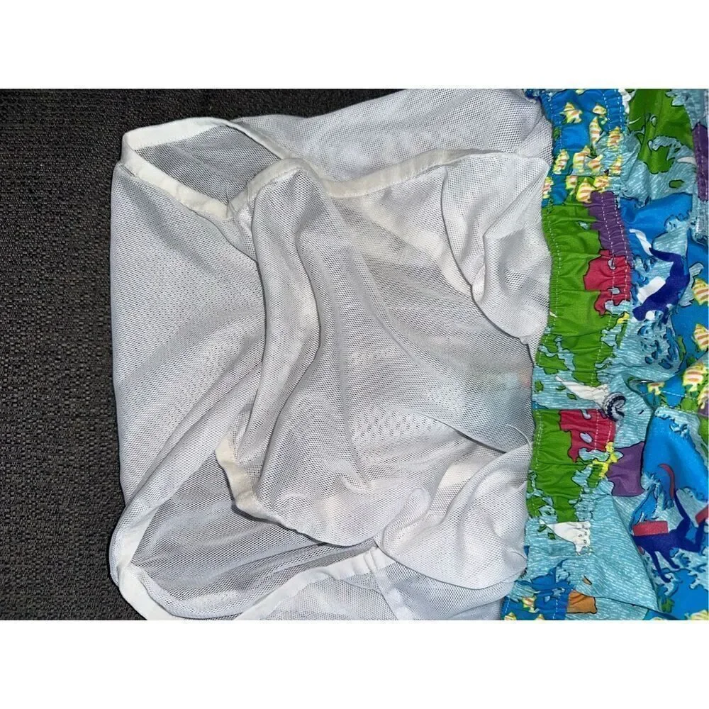 Men's Peter Millar Swim Trunks World Map XXL Lined